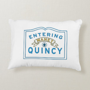Quincy MA motto Accent Pillow Kussen