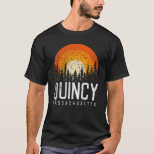 Quincy Massachusetts MA  70s 80s Retro 90s T-shirt