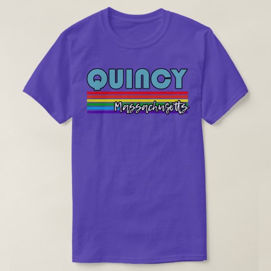 Quincy Massachusetts Pride Quincy LGBT Gift LGBTQ T-shirt (Design voorkant)