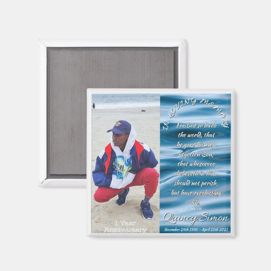 Quincy Memorial Magnet (Voorkant / Achterkant)