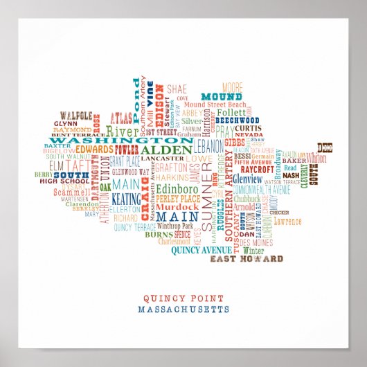 Quincy Point Massachusetts Poster (Voorkant)