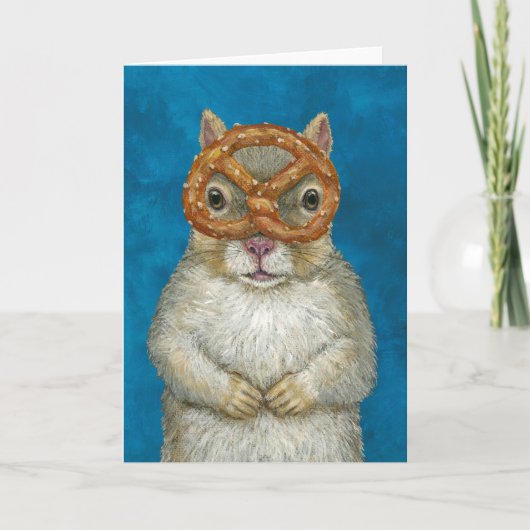 Quincy the squirrel wenskaart kaart (Voorkant)