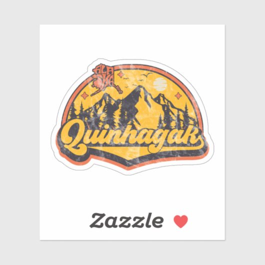 Quinhagak, Alaska Sticker (Vel)