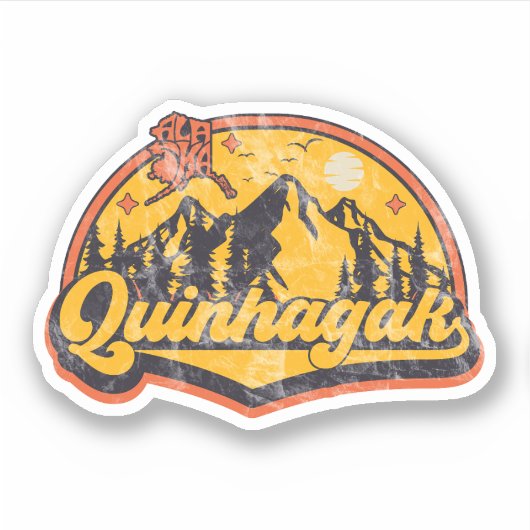 Quinhagak, Alaska Sticker (Voorkant)