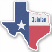 Quinlan Texas Sticker (Voorkant)