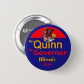 QUINN 2014 Illinois Button (Voorkant /achterkant)