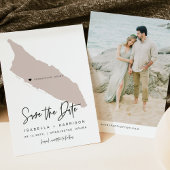 Quinn Blush Pink Aruba Map Opslaan Datum Kaart