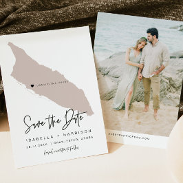 Quinn Blush Pink Aruba Map Opslaan Datum Kaart