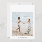 QUINN Blush Rhode Island Bagagelabel Save the Date Kaart (Achterkant)