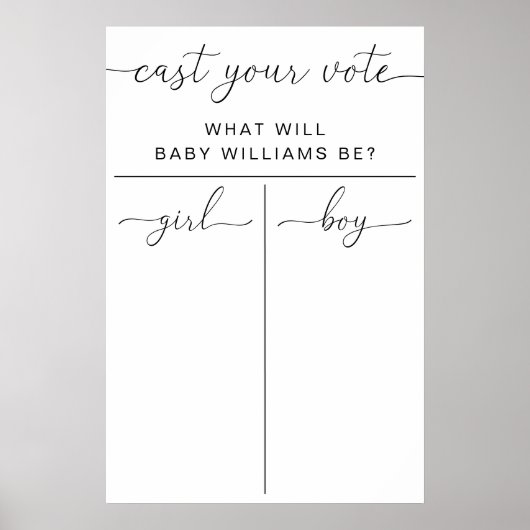 Quinn brengt je stem Geslacht Onthullen Spel Stemm Poster (Voorkant)