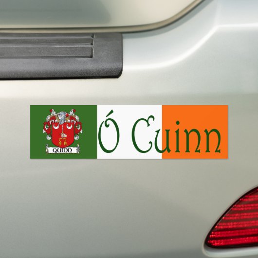 Quinn Clan Iers/Engels Bumpersticker (Op auto)