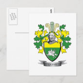 Quinn Coat of Arms Briefkaart (Voorkant / Achterkant)