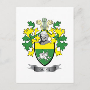Quinn Coat of Arms Briefkaart