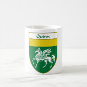 Quinn Coat of Arms/Family Crest Koffiemok (Center)