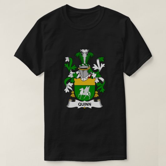 Quinn Coat of Arms - Family Crest Shirt (Design voorkant)