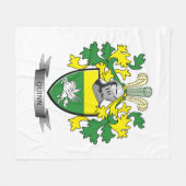 Quinn Coat of Arms Fleece Deken (Voorkant (Horizontaal))
