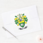 Quinn Coat of Arms Vierkante Sticker (Envelop)