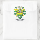 Quinn Coat of Arms Vierkante Sticker (Tas)
