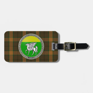 Quinn Familie Badge met Tartan Bagagelabel