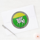 Quinn Family Arms Ronde Sticker (Envelop)