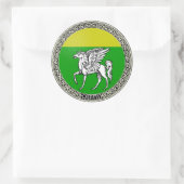 Quinn Family Arms Ronde Sticker (Tas)