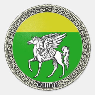 Quinn Family Arms Ronde Sticker