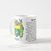 Quinn Family Coat of Arms mok (Voorkant links)
