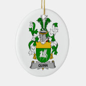 Quinn Family Crest Keramisch Ornament (Rechts)
