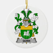 Quinn Family Crest Keramisch Ornament (Voorkant)