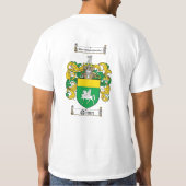 Quinn Family Crest - Quinn Coat of Arms T-shirt (Achterkant)