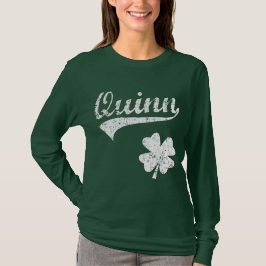Quinn Irish Shamrock T-shirt (Voorkant)