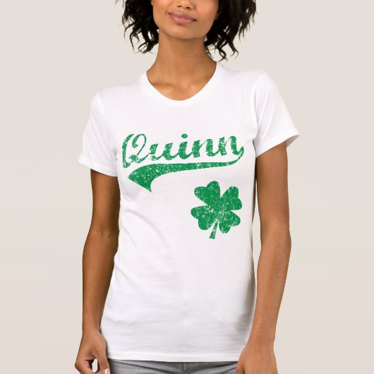 Quinn Irish Shamrock T-shirt (Voorkant)