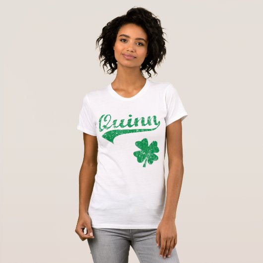 Quinn Irish Shamrock T-shirt (Voorkant volledig)