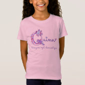 Quinn meisjes naam en betekenis shirt Q monogram (Voorkant)