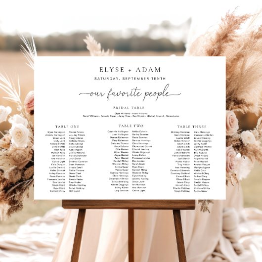 Quinn Minimal 3 Schuimbord voor banket Poster