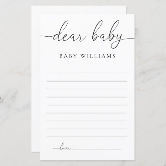 Quinn Minimal Beste Baby Game (Voorkant / Achterkant)