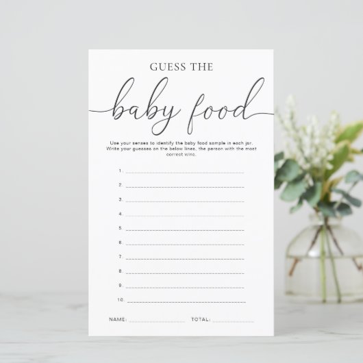 Quinn Minimal raad het Baby-voedselspel (Staand voorkant)