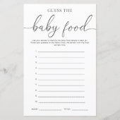 Quinn Minimal raad het Baby-voedselspel (Voorkant)