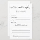 Quinn minimalistische pensioenwensen (Voorkant / Achterkant)