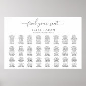 Quinn Modern Minimalistisch 24 Tafels Zitplaats Po Poster (Voorkant)