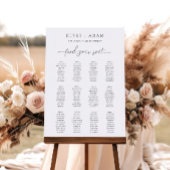 Quinn Moderne minimale 12-tafel Poster