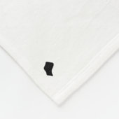 Quinn-naam betekent minimaal modern zwart wit star fleece deken (Hoek)