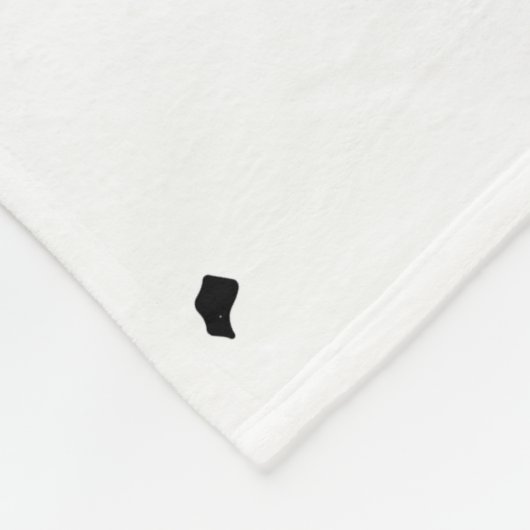 Quinn-naam betekent minimaal modern zwart wit star fleece deken (Hoek)