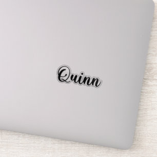 Quinn Naam - Handgeschreven kalligrafie Sticker