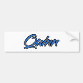 Quinn Name blue Aufkleber Sticker Autoaufkleber (Voorkant)