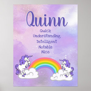 Quinn Name Poster