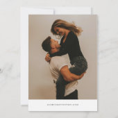 QUINN NEW YORK Roze kaart Foto Save the Date (Achterkant)