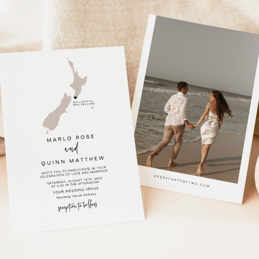 QUINN Nieuw-Zeeland Kaart Bestemming Reizen Trouwe