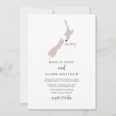 QUINN Nieuw-Zeeland Kaart Bestemming Reizen Trouwe (Voorkant)