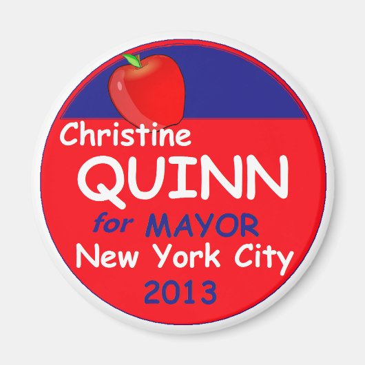 Quinn NYC burgemeester 2013 Magneet (Voorkant)